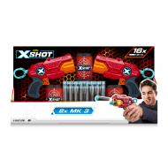 Набор скорострельных бластеров Zuru X-SHOT RED EXCEL MK 3 DOUBLE 36432R