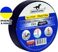 Изолента Mustang черная 15 мм х 10 м ПВХ ІТ1520Ч Изолента Mustang черная 15 мм х 10 м ПВХ ІТ1520Ч
