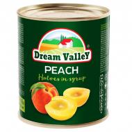 Персики dream valley половинками в сиропе 790 г