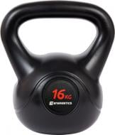 Гиря Energetics Kettlebell Cement 296607-900050 16 кг чорний