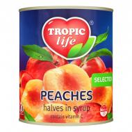 Персики Tropic Life половинками в сиропе 790 г