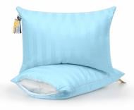 Подушка №1166 Valentino Hand Made EcoSilk средняя MirSon 45x45 см голубой