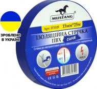 Ізострічка Mustang синя 15 мм х 25 м ПВХ ІТ1525С