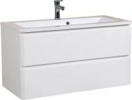 УЦЕНКА! Тумба подвесная Aqua Rodos Акцент с умывальником Альфа 100 (УЦ №131)