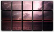 Картина модульная Небо над морем 127x77 см Hotel Arizona HD C-15-OCEAN WHETHER-30x50-PURPLE