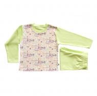 Пижама детская для мальчика Lucky tots р.86 салатовый 1633
