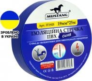 Изолента Mustang синяя 19 мм х 25 м ПВХ ІТ1925С Изолента Mustang синяя 19 мм х 25 м ПВХ ІТ1925С