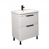 Тумба на ножках Мойдодыр Freya 60 с умывальником Creavit Ipek 60