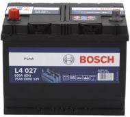 Аккумулятор автомобильный Bosch 75Ah 600A 12V «+» ліворуч (BO0092L40270)