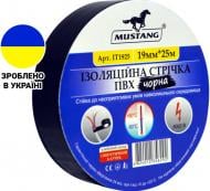 Ізострічка Mustang чорна 19 мм х 25 м ПВХ ІТ1925Ч