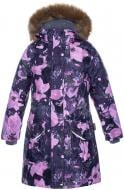 Куртка-парка для девочки HUPPA MONA р.116 темно-серый с принтом 12200030-91618-116