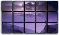 Картина модульная Горы и небо 127x77 см Hotel Arizona HD C-15-WINTER CLOUDS-30x50-PURPLE