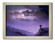 Картина Горы и небо 41x31 см Hotel Arizona HD P-1 SILVER FR-WINTER CLOUDS-12x1