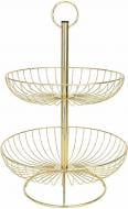 Корзинка для фруктов Flamberg Premium Leduc 47х30 см золотой (DS19095DG)