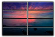 Картина модульная Закат на озере 254x178 см Hotel Arizona HD C-8 HUGE-SKY-70x100-PURPLE