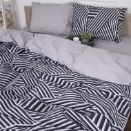 Комплект постельного белья Бязь 17-0629 Diamond Black White 160х220 см черный/белый MirSon