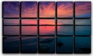 Картина модульная Закат на озере 127x77 см Hotel Arizona HD C-15-SKY-30x50-PURPLE Картина модульная Закат на озере 127x77 см Hotel Arizona HD C-15-SKY-30x50-PURPLE