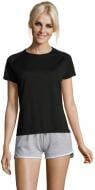 Футболка женская Sol's Sporty Women 01159312 р.S черный