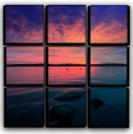 Картина модульная Закат на озере 77x77 см Hotel Arizona HD C-9-SKY-30x30-PURPLE Картина модульная Закат на озере 77x77 см Hotel Arizona HD C-9-SKY-30x30-PURPLE