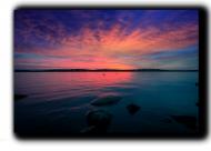 Картина Закат на озере 77x51 см Hotel Arizona HD C-1-SKY-20x30-PURPLE
