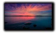 Картина Закат на озере 77x44 см Hotel Arizona HD C-1-SKY-17x30-PURPLE