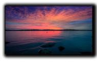 Картина Закат на озере 102x59 см Hotel Arizona HD C-1-SKY-23x40-PURPLE