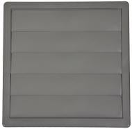 Решетка вентиляционная AirRoxy с гравитационные жалюзи KzZ 170x170 grey диаметр 120 02-305 пластик серый