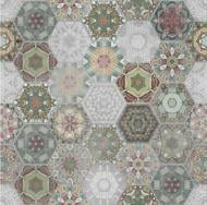 Плитка Stargres Patchwork Нexagon Colour Rett 60x60 см