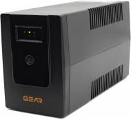Джерело безперебійного живлення (ДБЖ) Gear 1200VA LED plastic RJ45+USB GU-1200PL