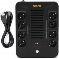 Джерело безперебійного живлення (ДБЖ) Gear UPS 850VA, 510W, AVR, 8Schuko, plastic case USB GU-850PLUS6