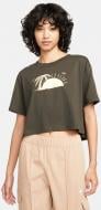 Футболка Nike TEE CROP FW DQ3309-355 р.L сірий