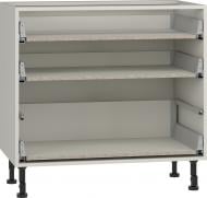 Тумба нижняя Грейд с 3-мя ящиками тандембоксами/Оптимум 900x870x525 мм фунго