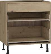 Тумба нижняя Грейд 3-мя ящиками универсальная частичного открытия Q-25 Оптимум 800x870x522 мм дуб артизан