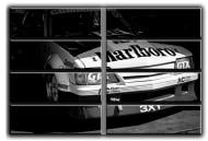 Картина модульная гоночное авто в гараже 254x178 см Hotel Arizona HD C-8 HUGE-CAR-70x100-BLACK AND WH