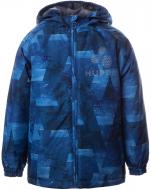 Куртка для мальчика HUPPA CLASSY р.116 темно-синий с принтом 17710030-72486-116 