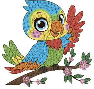 Набор со стразами GoToArt (наклейка) Попугай Чучо 10x10 см 177226