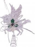 Верхушка для елки 16х11х3 см YE658 розовый