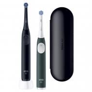Електрична зубна щітка Oral-B iO 2 Ультрачорна та Лісово-Зелена