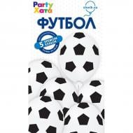 Набор воздушных шариков Party Хата Футбол 30 см черный/белый 5 шт.