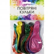 Шарики латексные Party Хата металлик 25 см разноцветный 10 шт.