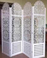 Ширма ТЕРРАВОЛ Кружева МДФ 1750x1800x16 мм белый