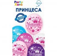Шарики латексные Party Хата Принцесса 30 см разноцветный 5 шт.