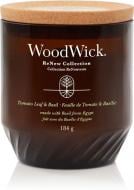 Свічка ароматична Woodwick Medium Renew Tomato Leaf & Basil листя томату і базилік 184 г