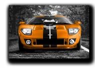 Картина спортивное авто Ford-GT 102x59 см Hotel Arizona HD C-1-SPORT CAR-23x40-GOLD