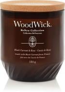 Свеча ароматическая Woodwick Medium Renew Black Currant & Rose черная смородина и роза 184 г