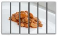Картина модульная Фасоль 171x112 см Hotel Arizona HD C-6-BEANS-44x67-BROWN
