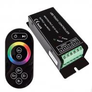 Контроллер + пульт Светкомплект 12 В 12 Вт IP20 CON-TRF8B(T)-3CH DC12/24V 4А/канал RGB (радиосигнал)