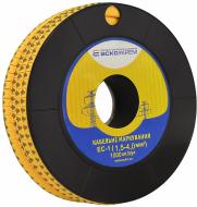 Маркер кабельный Аско-Укрем EC-1 - земля желтый