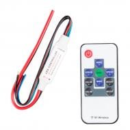 Контроллер + пульт Светкомплект IP20 RF103 DC12/24V 2А/канал RGB