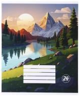 Зошит шкільний Pixel landscape1_25 24 аркуші в клітинку Nota Bene